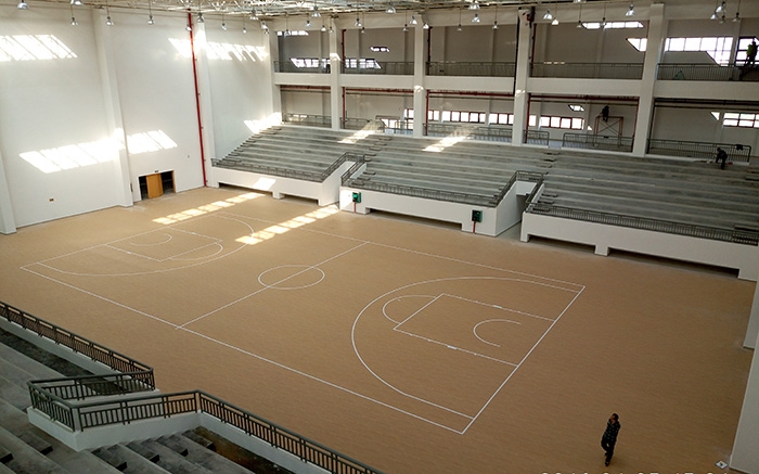 广西南宁高级技工学校PVC地板篮球场、PVC地板训练场