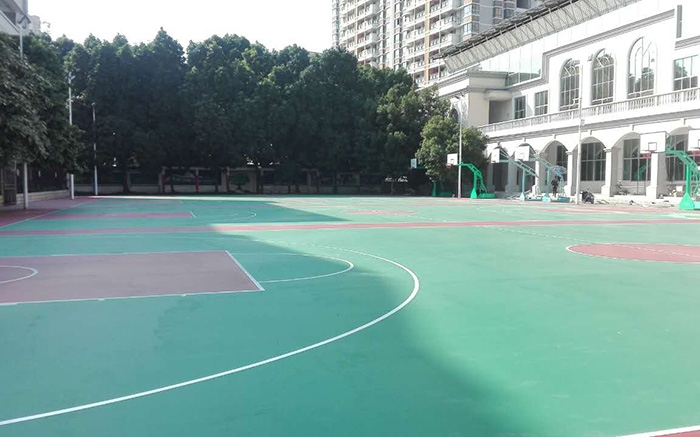 南宁市外国语学校-硅PU篮球场