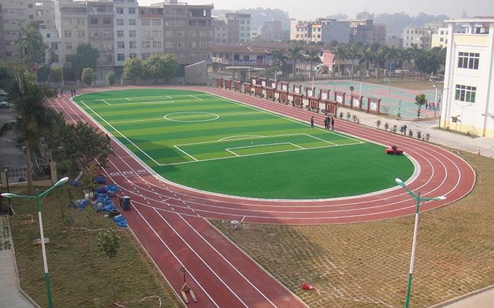 南宁市青秀区莫村小学—200米预制型塑胶跑道